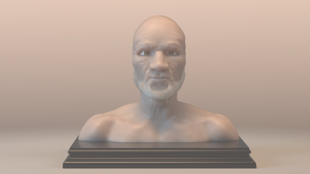 An Arnold render of a old version of myself in bust.